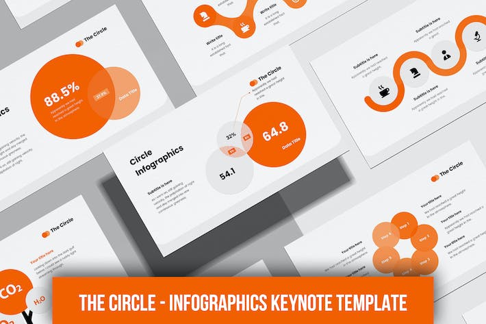 创意商务圆形多用途keynote模板 - 顶尖PPT