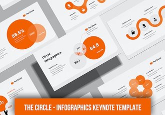 创意商务圆形多用途keynote模板 - 顶尖PPT