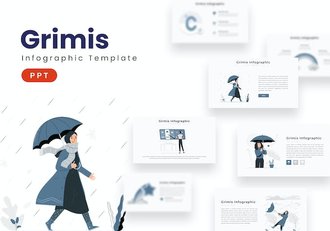 角色信息图形展示设计PPT模板 - 顶尖PPT