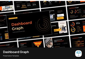 仪表板图表数据监控Keynote模板 - 顶尖PPT
