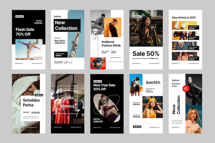 时尚行业Instagram内容创作与发布Keynote模板 - 顶尖PPT