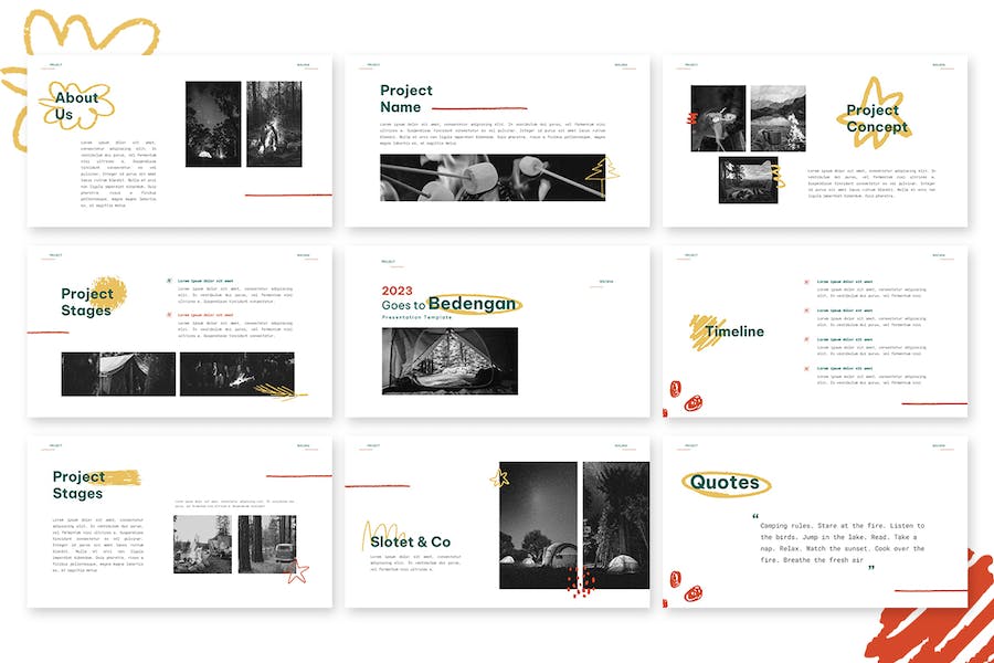 户外旅游度假keynote模板 - 顶尖PPT