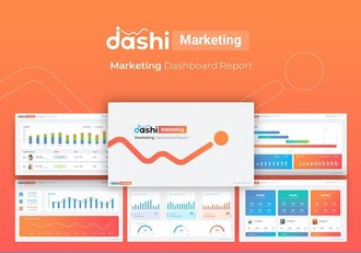 营销策划数据仪表盘PPT模板 - 顶尖PPT