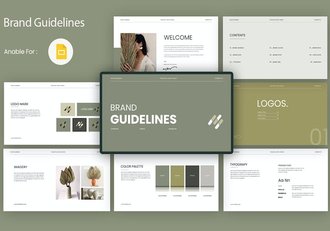 企业品牌视觉识别系统设计指南PPT模板 - 顶尖PPT