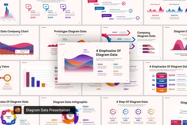 数据图形图表报告演示PPT模板 - 顶尖PPT