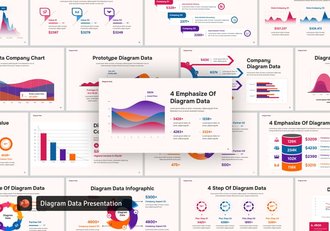 数据图形图表报告演示PPT模板 - 顶尖PPT