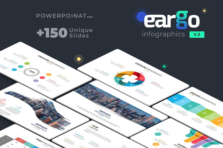 国外信息图表数据可视化高级PPT模板 - 顶尖PPT