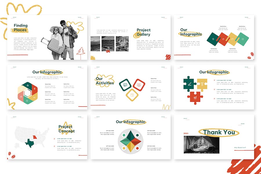 户外旅游度假keynote模板 - 顶尖PPT