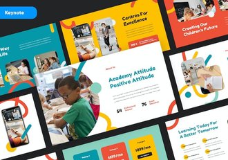 国外儿童教育学习Keynote模板 - 顶尖PPT