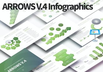 箭头信息数据分析图形图表keynote模板 - 顶尖PPT