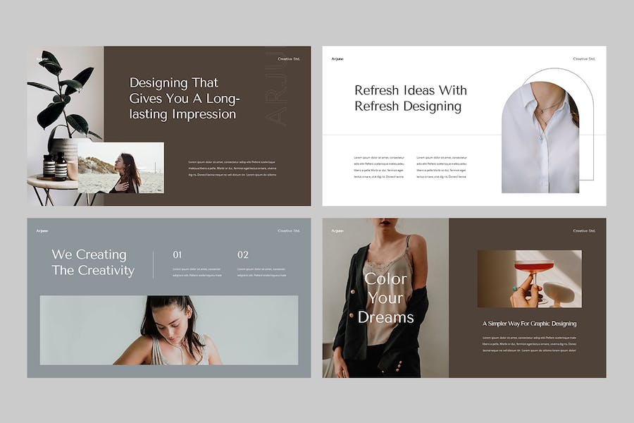 创意设计方案展示应用PPT模板 - 顶尖PPT