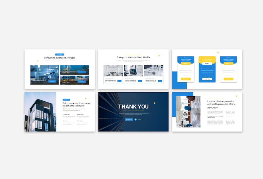 医疗中心诊疗健康服务介绍PPT模板 - 顶尖PPT