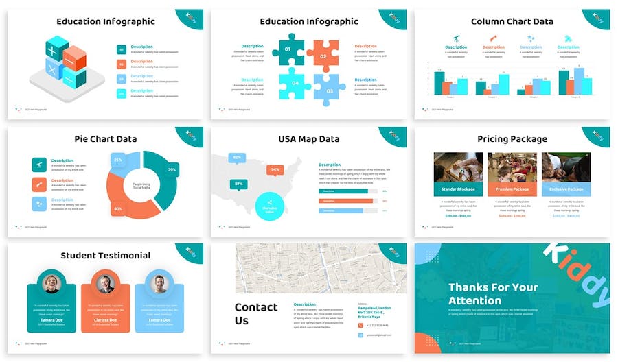 儿童教育教学keynote模板 - 顶尖PPT