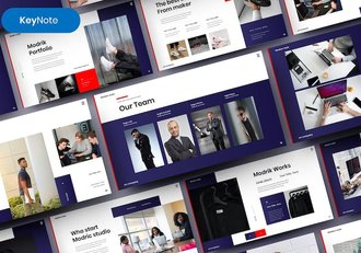 商务战略报告演示Keynote模板 - 顶尖PPT