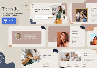 行业趋势与网红影响力keynote演示模板 - 顶尖PPT