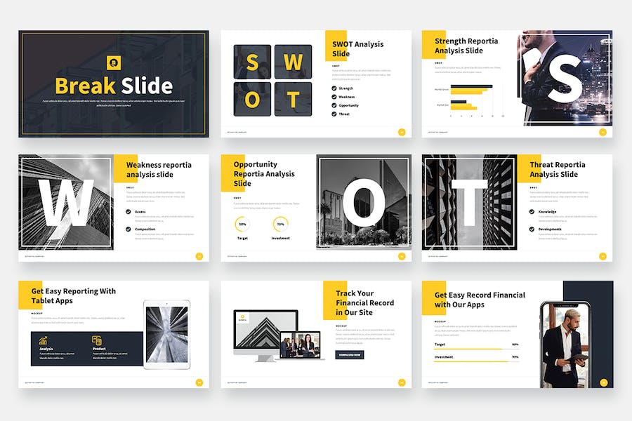 企业经营总结年度报告主旨展示Keynote模板 - 顶尖PPT