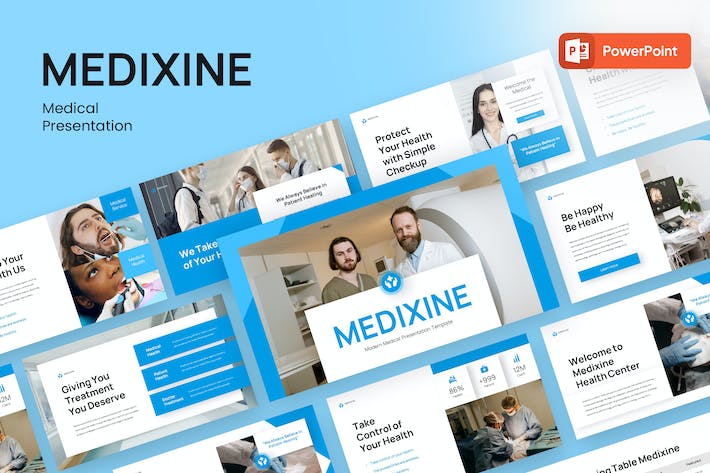 医用药品医疗领域专业展示PPT模板 - 顶尖PPT