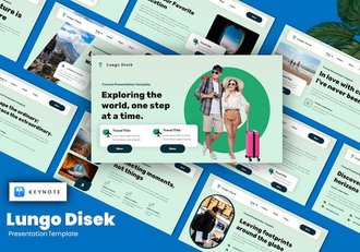 旅游目的地攻略指南讲述Keynote模板 - 顶尖PPT