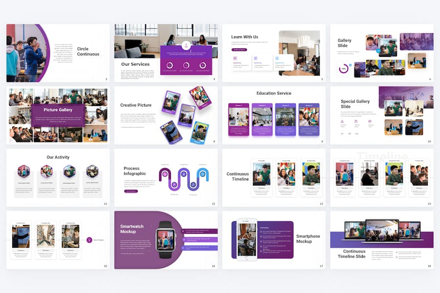国外大学宣传介绍教育教学培训机构主题PPT模板 - 顶尖PPT