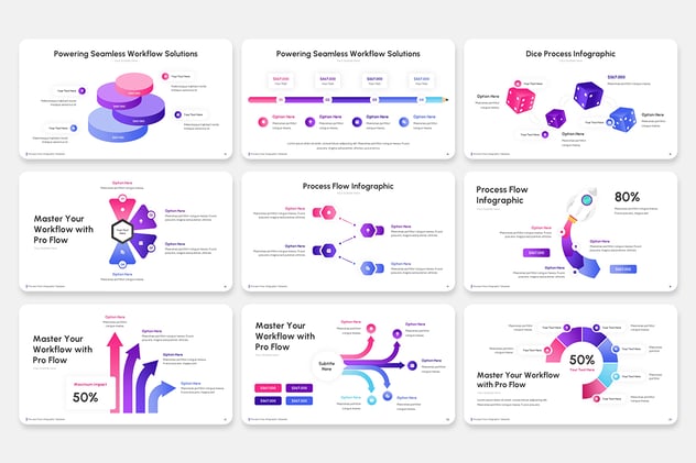 流程信息图形keynote模板 - 顶尖PPT