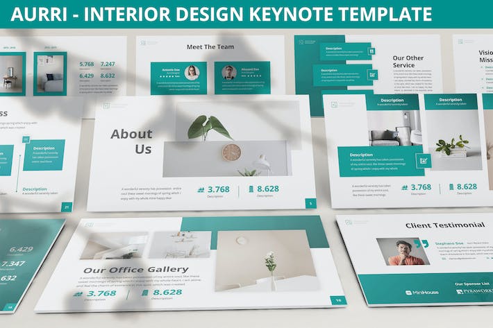 室内设计keynote模板 - 顶尖PPT