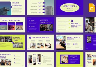 项目进度状态报告管理PPT模板 - 顶尖PPT