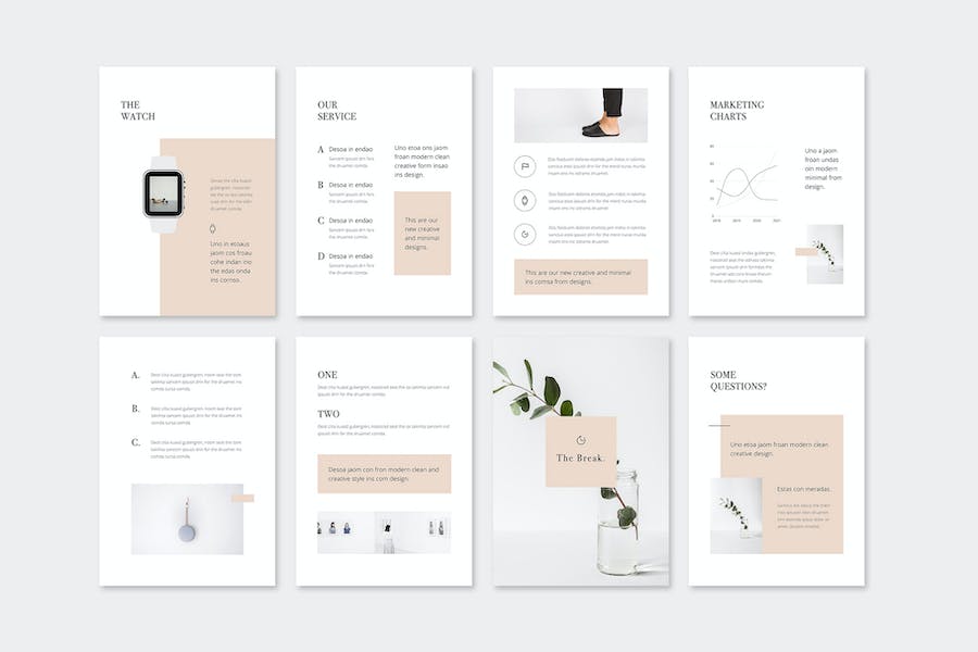 竖版排版商务演讲方案PPT模板 - 顶尖PPT