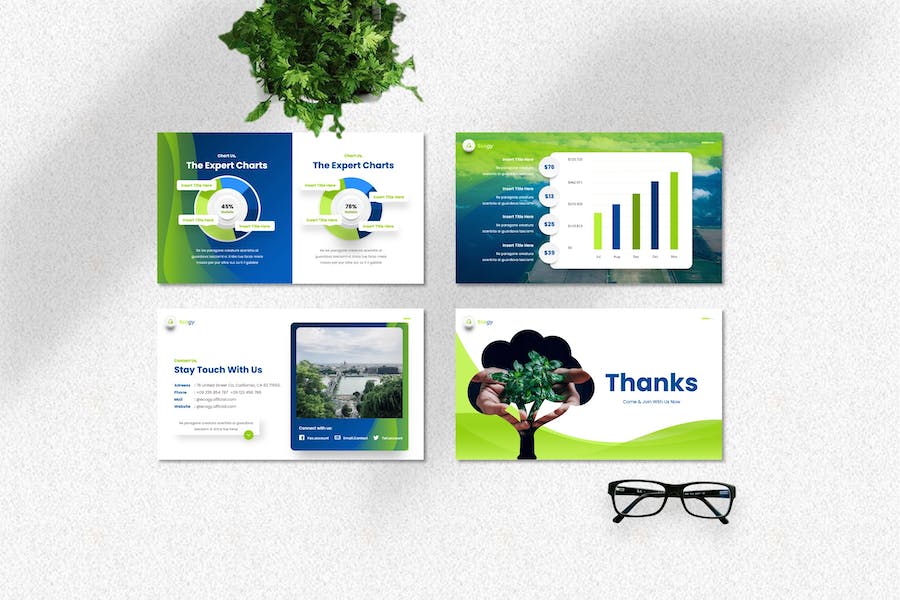 生态环保绿色环境保护宣传PPT模板 - 顶尖PPT