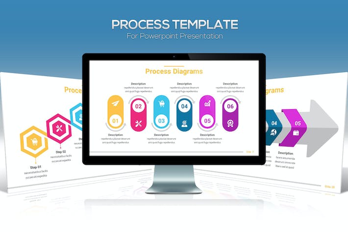 流程图表演示分析展示PPT模板 - 顶尖PPT