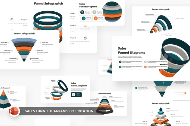创意漏斗信息图形PPT模板 - 顶尖PPT