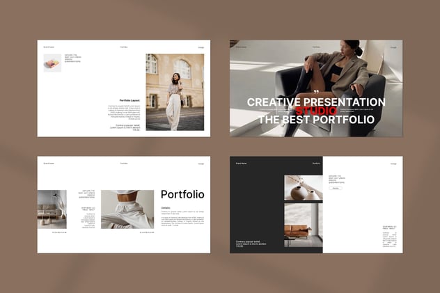 简约风格投资组合主题keynote模板 - 顶尖PPT