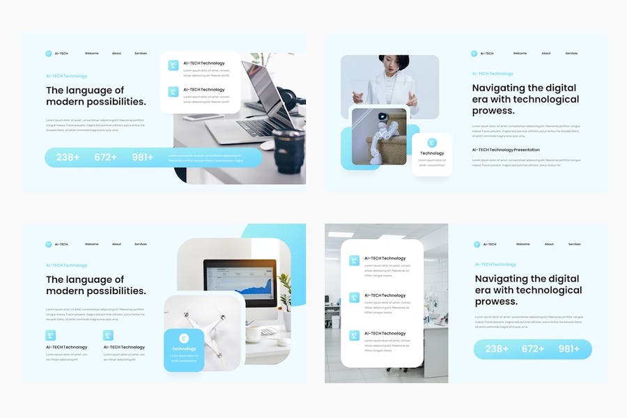 科技教育技术应用方案PPT模板 - 顶尖PPT