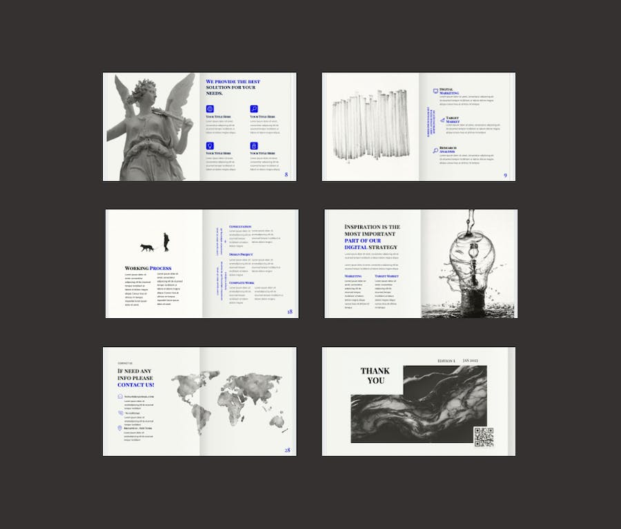 商业机构虹膜主题PPT模板 - 顶尖PPT