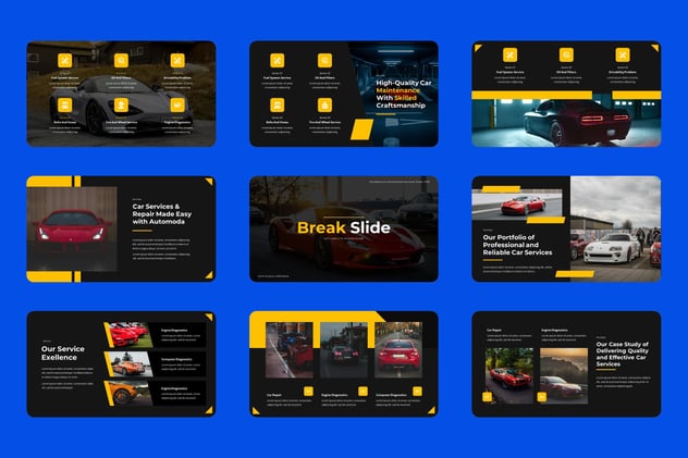汽车服务维修保养keynote模板 - 顶尖PPT