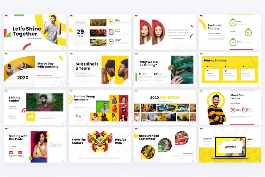 阳光活力创意多用途keynote模板 - 顶尖PPT