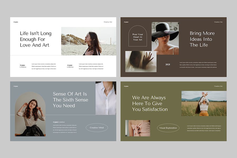 创意设计方案展示应用PPT模板 - 顶尖PPT