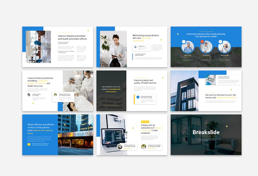 医疗中心诊疗健康服务介绍PPT模板 - 顶尖PPT