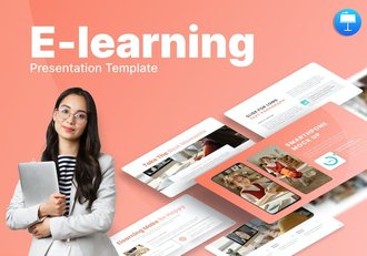 网上学习教育keynote模板 - 顶尖PPT