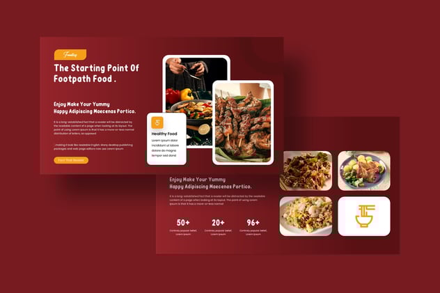 饮食健康食品相关keynote模板 - 顶尖PPT