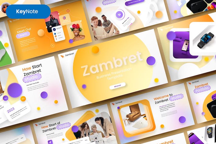 创意企业商务品牌推广宣传Keynote模板 - 顶尖PPT