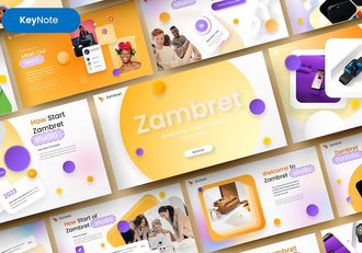创意企业商务品牌推广宣传Keynote模板 - 顶尖PPT