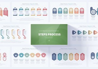 步骤流程图形PPT模板 - 顶尖PPT