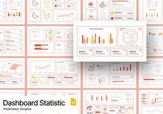 数据仪表板统计分析展示PPT模板 - 顶尖PPT