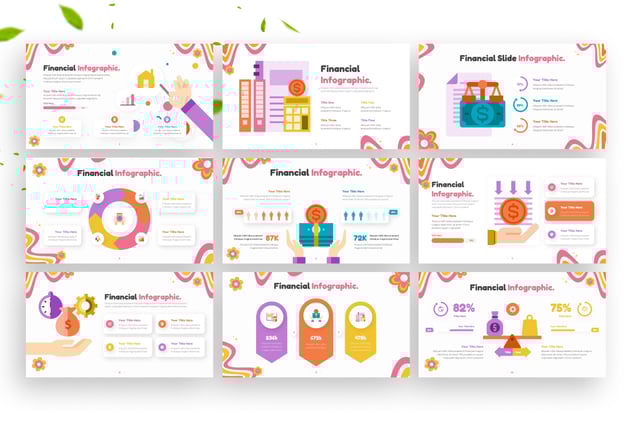 财务信息图表图形keynote模板 - 顶尖PPT