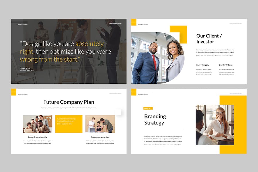 商务融资项目路演计划书Keynote模板 - 顶尖PPT