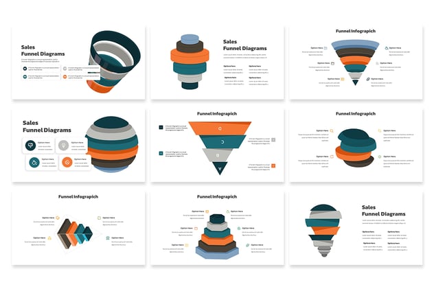 创意漏斗信息图形PPT模板 - 顶尖PPT