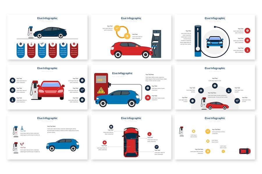 奇幻精灵主题信息图表Keynote模板 - 顶尖PPT