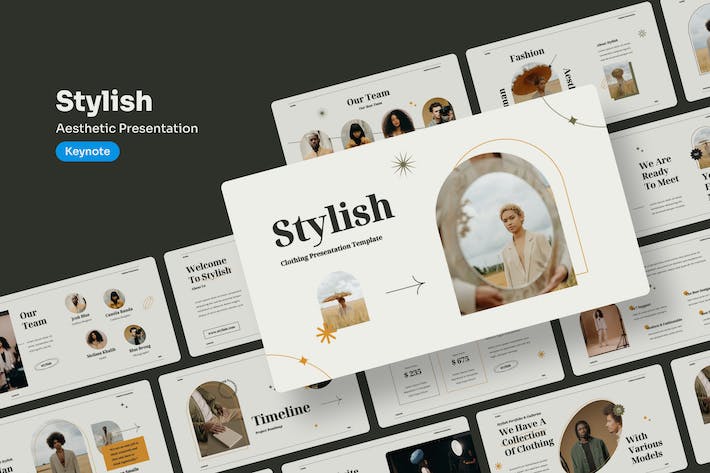 时尚服装品牌推介讲述Keynote模板 - 顶尖PPT