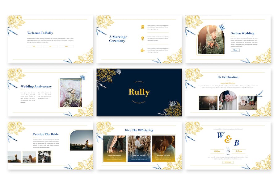 婚礼活动策划婚礼邀请PPT模板 - 顶尖PPT