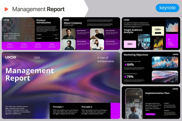 管理报告keynote模板 - 顶尖PPT